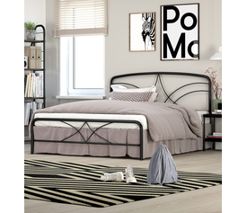 KPS/ ΚΡΕΒΑΤΙ ΜΕΤΑΛΛΙΚΟ LINA ΓΙΑ ΣΤΡΩΜΑ 160Χ200 ΕΚ.