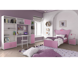 Σύνθεση Παιδικού Υπνοδωματίου Ελληνικής Κατασκευής 6 Τεμαχίων ALN No501