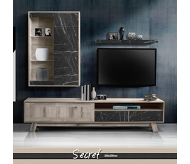 SECRET Σύνθεση Σαλονιού Ελληνικής Κατασκευής 3 Τεμαχίων 220x40x200cm