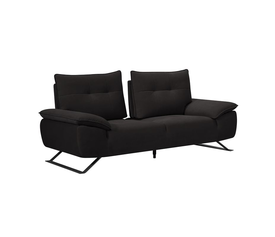 SELENA Καναπές 2-θέσιος Σαλονιού - Καθιστικού, Ύφασμα Ανθρακί, Μεταφερόμενη πλάτη