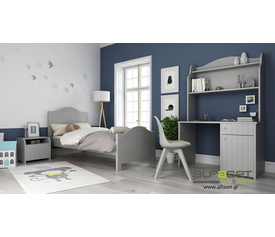 Σετ Παιδικού Δωματίου Dream 2 Γκρι Λάκα 3 τμχ