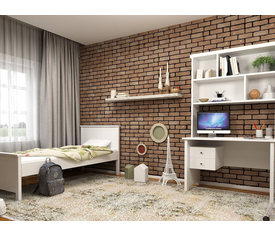 Σετ Παιδικού Δωματίου Life Λευκή Λάκα 3 τμχ