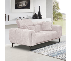 SEVILLE Kαναπές 2Θέσιος Σαλονιού - Καθιστικού, Teddy Ύφασμα Μπεζ