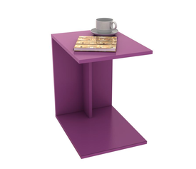 ΤΡΑΠΕΖΑΚΙ (C-SHAPE) ΜΩΒ Υλικό. Μοριοσανίδα με επένδυση μελαμίνης Μ.35*Π.45*Υ.60 εκ