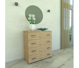 No39 Chest of Drawers 4 Deep Drawers 80x45xH94cm