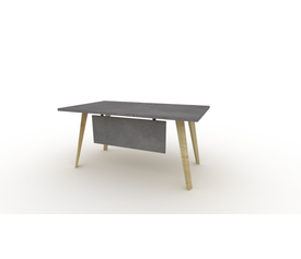 ΓΡΑΦΕΙΟ SIXTIES ΞΥΛΙΝΟ ΜΕΛΑΜΙΝΗ ΕΛΛΗΝΙΚΗΣ ΚΑΤΑΣΚΕΥΗΣ 140x80x75cm LNA