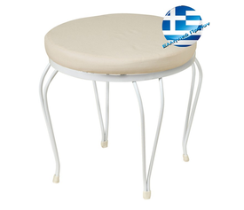 Γαλβανισμένο Μεταλλικό Μασίφ Σκαμπό Ø44x40cm