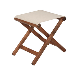 Σκαμνάκι - σκαμπό πτυσσόμενο Οξιά / Διάτρητο PVC 43x39xH45cm