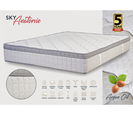 KPS ΣΤΡΩΜΑ ΜΕ ΑΝΩΣΤΡΩΜΑ SKY ANATOMIC ARGANOIL 90/100/110/120/130/140/150/160/170/180