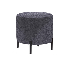 Sour σκαμπό χαμηλό teddy ΓΚΡΙ 40x40x45