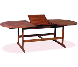 Οβάλ Επεκτεινόμενο τραπέζι Acacia 150 + 50 = 200 x 90 x 72cm