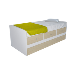 Υπερυψωμένο κρεβάτι STIMO AFS ΠxYxB: 97x77x207cm