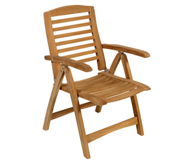 Ξύλινη Πτυσσόμενη Πολυθρόνα Χαμηλής Πλάτης Με 5 Θέσεις ,Teak