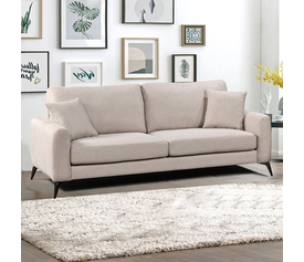 TIPO Kαναπές 3Θέσιος Σαλονιού- Καθιστικού, Ύφασμα Μπεζ