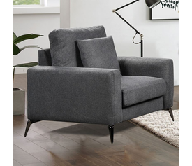 TIPO Πολυθρόνα Σαλονιού - Καθιστικού, Ύφασμα Γκρι