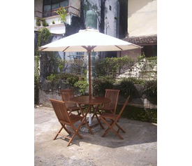 SUMATRA ΟΜΠΡΕΛΑ ΚΗΠΟΥ ΛΕΥΚΗ Φ300x250cm