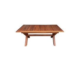 CROSS LEG ΤΡΑΠΕΖΙ ΣΤΑΘΕΡΟ ΤΕΑΚ OIL FINISH 180Χ90Χ75cm