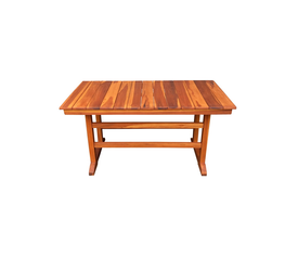 SUMMER  ΤΡΑΠΕΖΙ ΣΤΑΘΕΡΟ ΤΕΑΚ OIL FINISH 140Χ70Χ75cm