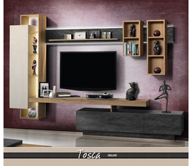 TOSCA Σύνθεση Σαλονιού Ελληνικής Κατασκευής 5 Τεμαχίων 290x40x200cm