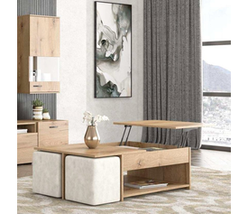 No6  Τραπεζάκι Σαλονιού 120x75xΗ40cm