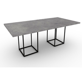 ΤΡΑΠΕΖΙ ΣΥΜΒΟΥΛΙΟΥ ΜΕ ΜΕΤΑΛΛΙΚΑ ΠΟΔΙΑ  ΜΕΛΑΜΙΝΗ ΕΛΛΗΝΙΚΗΣ ΚΑΤΑΣΚΕΥΗΣ IRON LNA 240*120*75