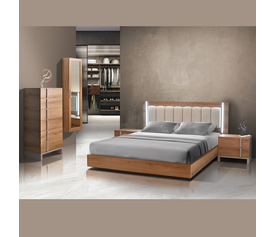 Calisto Σύνθεση Κρεβατοκάμαρας 5 τεμαχίων Ελληνικής Κατασκευής 160x200cm