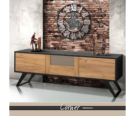 Corner Έπιπλο Τηλεόρασης Ελληνικής Κατασκευής 160x40xH55cm