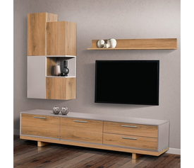 DOMINIC Σύνθεση Σαλονιού Ελληνικής Κατασκευής 4 Τεμαχίων 220x40xH200cm