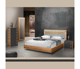 Jasmine Σύνθεση Κρεβατοκάμαρας 5 τεμαχίων Ελληνικής Κατασκευής 160x200cm