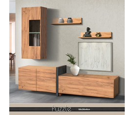 PUZZLE Σύνθεση Σαλονιού Ελληνικής Κατασκευής 4 Τεμαχίων 180x40xH200cm