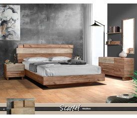 Scarlet Σύνθεση Κρεβατοκάμαρας 5 τεμαχίων Ελληνικής Κατασκευής 160*200cm