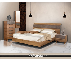 Valentina Σύνθεση Κρεβατοκάμαρας 5 τεμαχίων Ελληνικής Κατασκευής 160*200cm