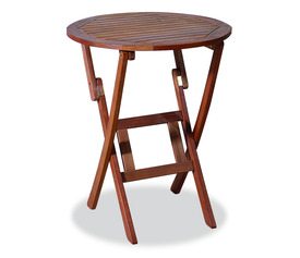 Ξύλινο Στρογγυλό Πτυσσόμενο Τραπέζι Acacia 60 x 75cm