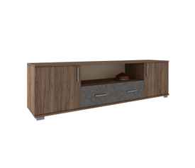 Έπιπλο Τηλεόρασης με 2 Ντουλάπια | 1 Συρτάρι Ελληνικής Κατασκευής 180x40xH51cm ALN