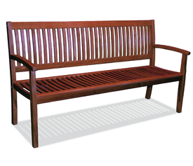 Ξύλινος Καναπές 3 Θέσεων 158x62x88 Acacia Wood