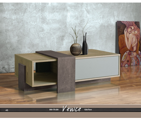 Venice Τραπεζάκι Σαλονιού Ξύλινο Ελληνικής Κατασκευής 120x70x44cm