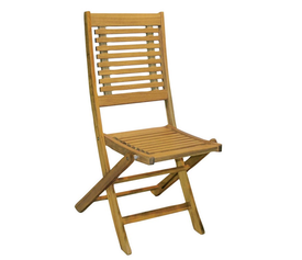 Ξύλινη Πτυσσόμενη Καρέκλα Χαμηλής Πλάτης, Balau Wood