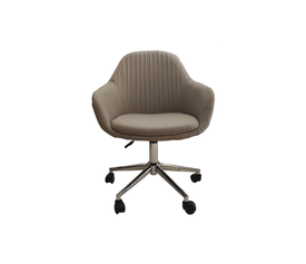 Wade L πολυθρόνα γραφείου μεταλλική με ύφασμα ΜΠΕΖ 61x59x81