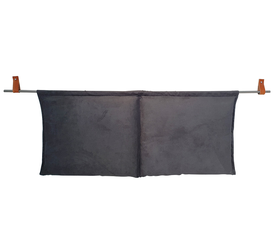 Μαξιλάρια Τοίχου Lora 90x180 και Σωλήνα Στήριξης με Δερμάτινα Στηρίγματα με Αντιρίδα 220