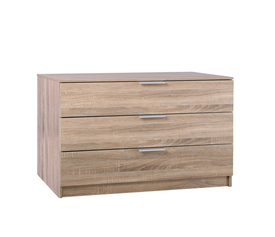 DRAWER Συρταριέρα με 3 Συρτάρια, Απόχρωση Sonoma