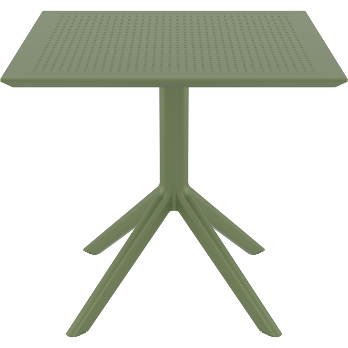 SKY OLIVE GREEN 80X80X74εκ. ΤΡΑΠΕΖΙ  ΠΟΛ/ΝΙΟΥ