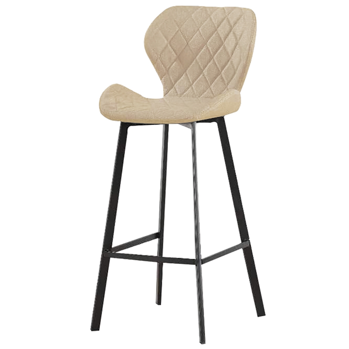 Σκαμπό Μπάρ 2τμχ Martin 73εκ. Off White Ύφασμα 45x49x73-106εκ.