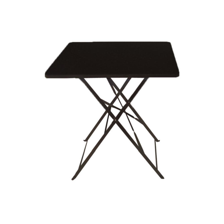 MAYO ΤΡΑΠΕΖΙ ΚΑΦΕΝΕΙΟΥ ΤΕΤΡΑΓΩΝΟ ΜΑΥΡΟ 70x70χ72cm