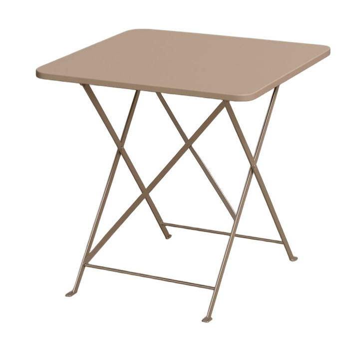 MAYO ΤΡΑΠΕΖΙ ΚΑΦΕΝΕΙΟΥ ΤΕΤΡΑΓΩΝΟ TAUPE 70x70χ72cm