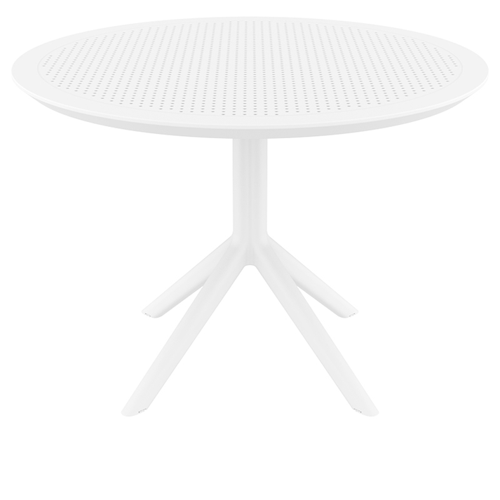 SKY WHITE Φ105X74εκ. ΤΡΑΠΕΖΙ ΠΟΛ/ΝΙΟΥ