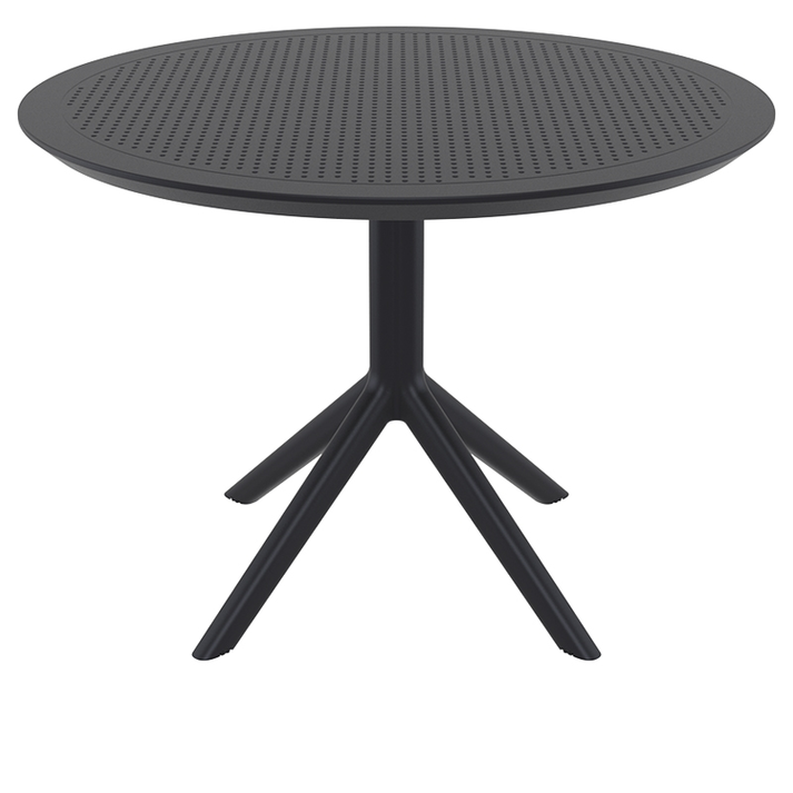 SKY BLACK Φ105X74εκ. ΤΡΑΠΕΖΙ ΠΟΛ/ΝΙΟΥ