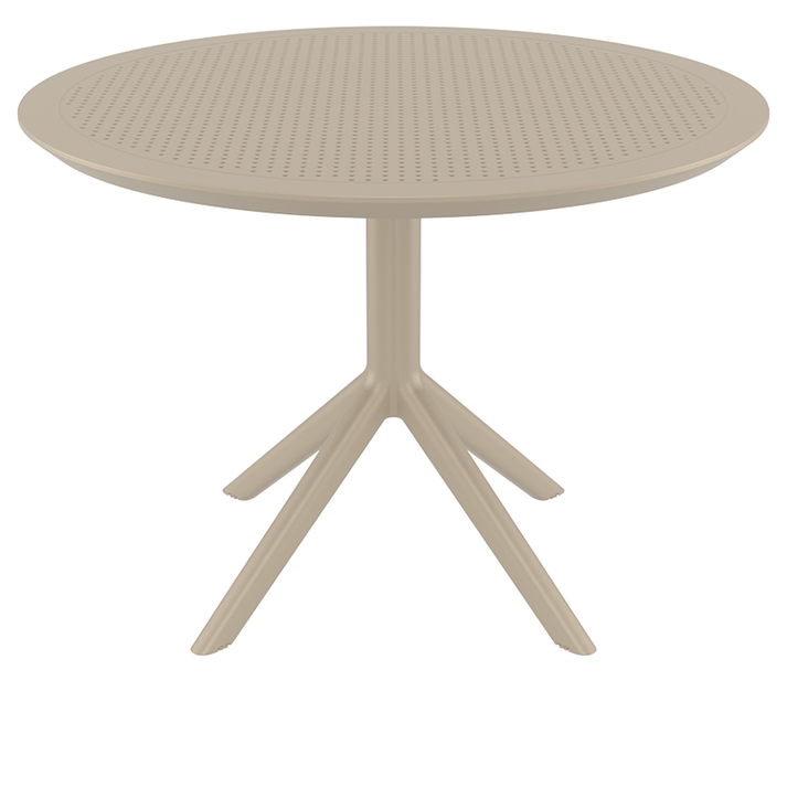 SKY TAUPE Φ105X74εκ. ΤΡΑΠΕΖΙ ΠΟΛ/ΝΙΟΥ