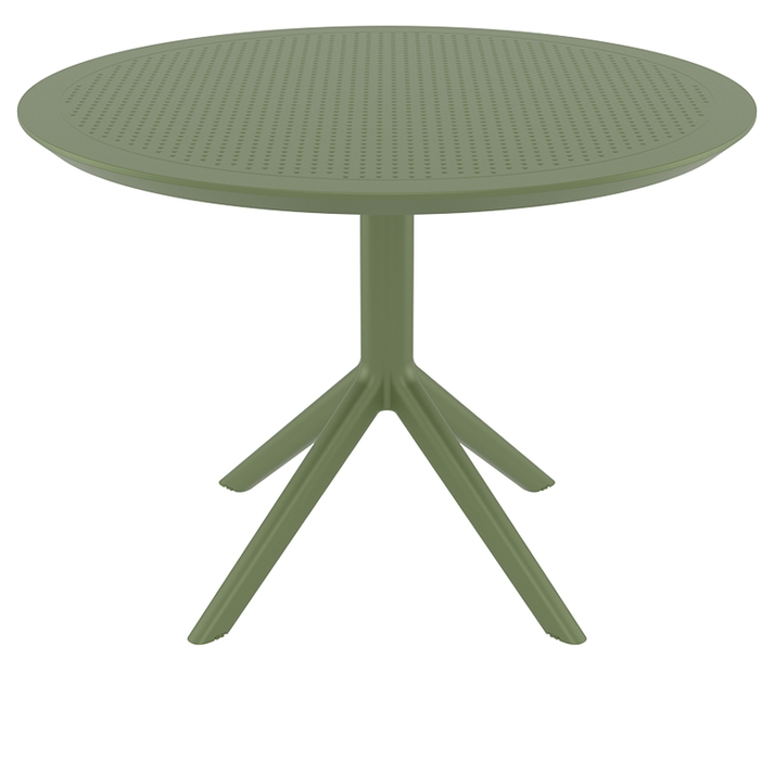 SKY OLIVE GREEN Φ105X74εκ. ΤΡΑΠΕΖΙ ΠΟΛ/ΝΙΟΥ