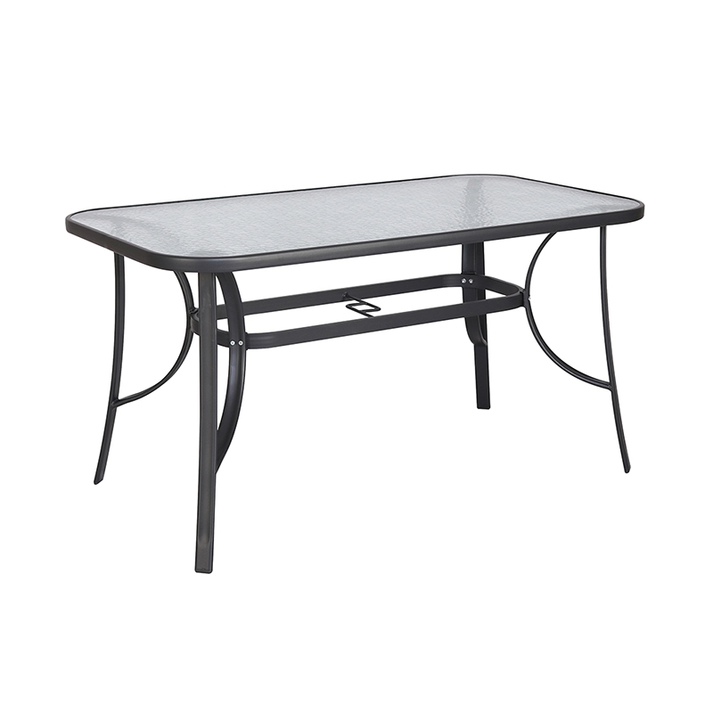 DENIM ΑΝΘΡΑΚΙ 120Χ70X71εκ. ΜΕΤΑΛΛΙΚΟ ΤΡΑΠΕΖΙ