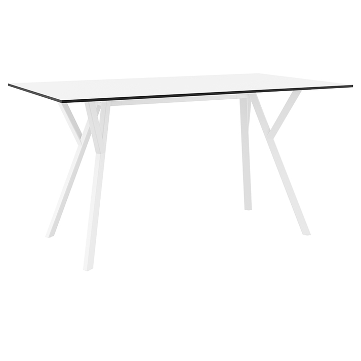 MAX ΤΡΑΠΕΖΙ 140X80Χ74εκ. WHITE LAMINATE 12mm